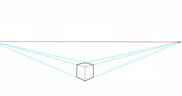 二点透視図法とは？どんな書き方をすればいいの？【立方体で説明】